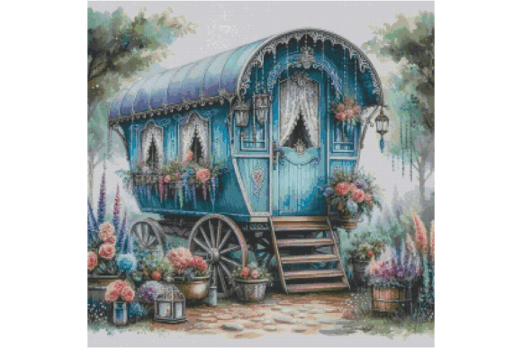 Caravan Counted Cross Stitch Patterns