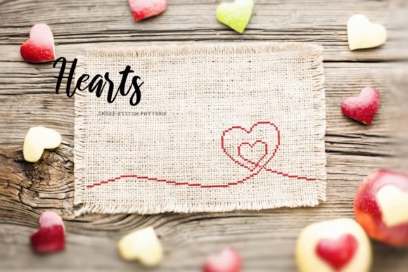Hearts. Cross Stitch Pattern Review